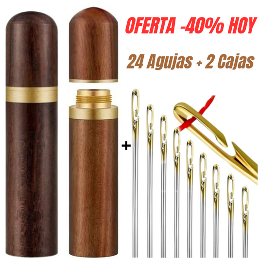 24 Agujas Enhebrado Automatico (+2 cajas de madera)