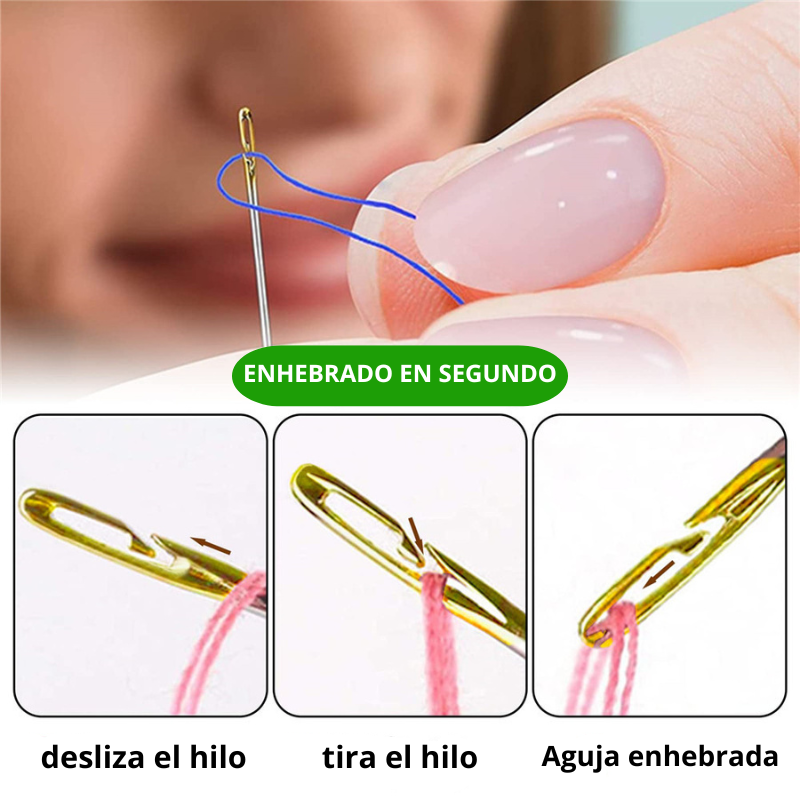 24 Agujas Enhebrado Automatico (+2 cajas de madera)