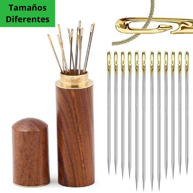 24 Agujas Enhebrado Automatico (+2 cajas de madera)